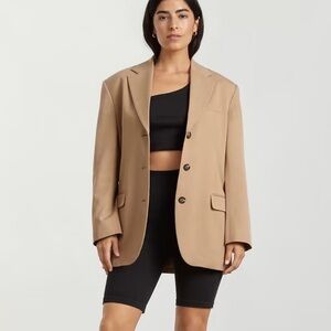 Everlane Oversized 80s Blazer in Ash Brown